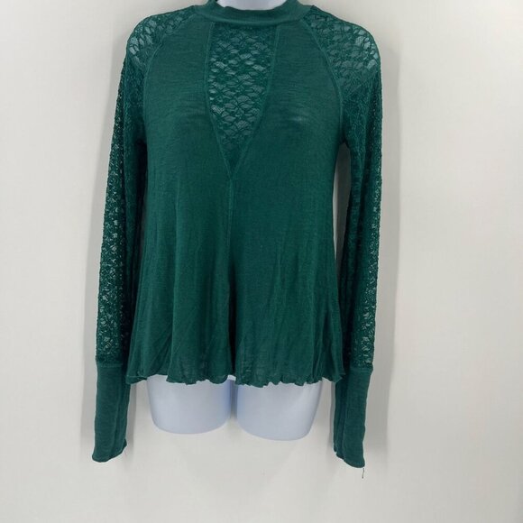 Intimately Free People Women Size Small Green No Limits Layering Top - Picture 1 of 10